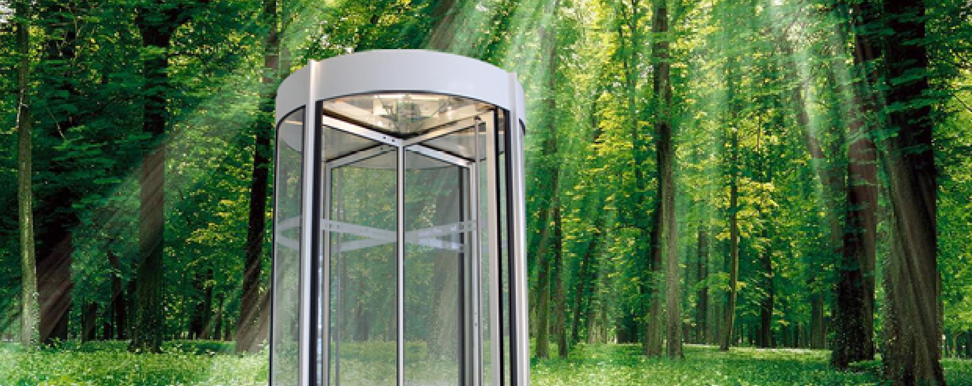 energy generating revolving-door