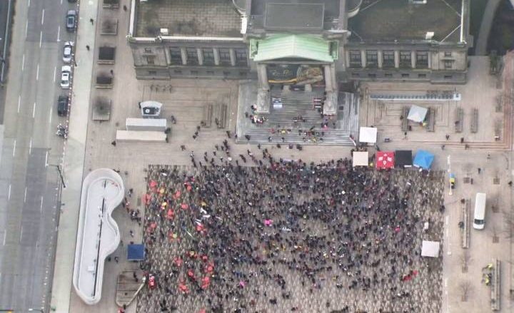 Hundreds turn out for annual women’s march in downtown Vancouver